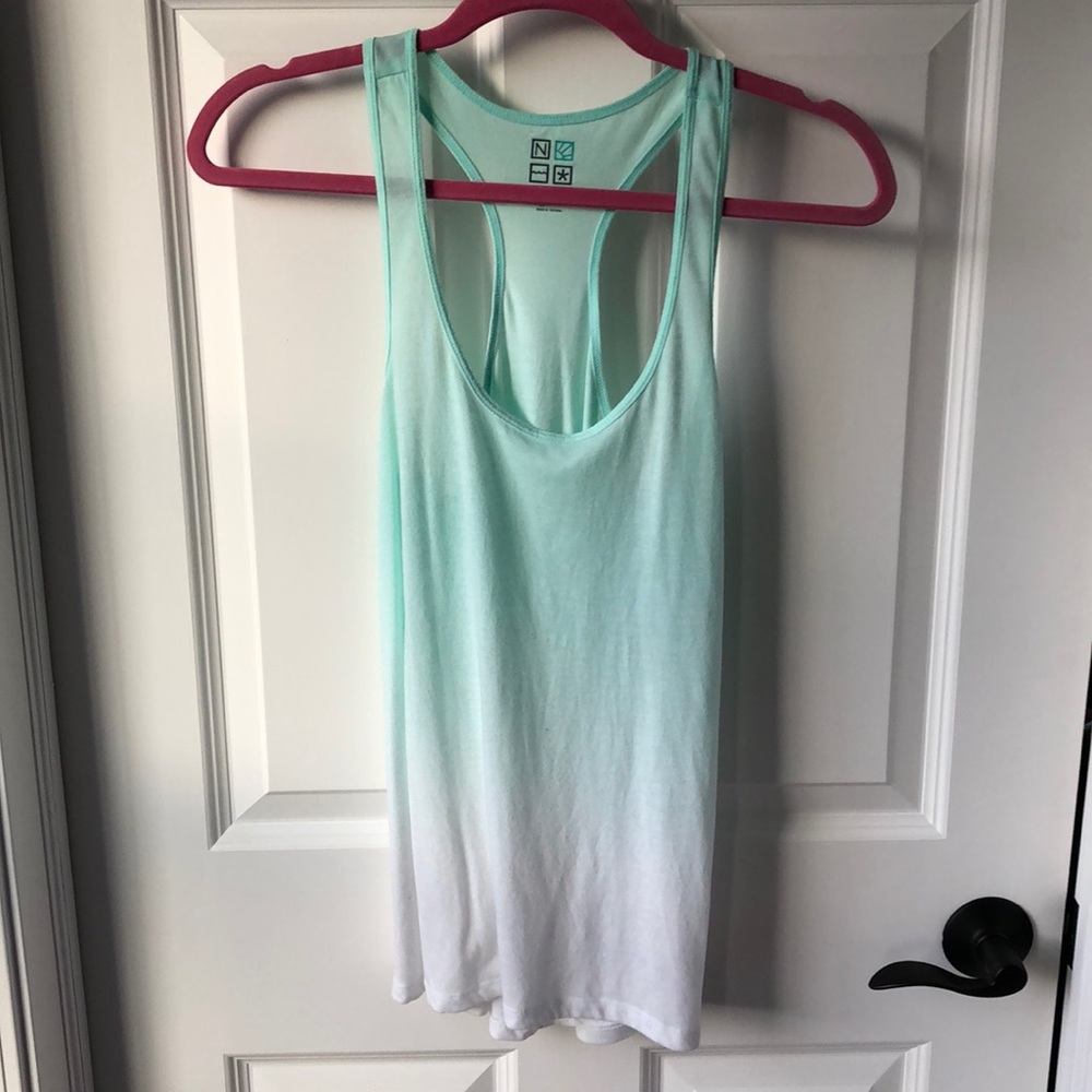 Blue ombré tank